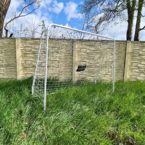 Fodboldmål i metal med sniperdug - 240x170cm