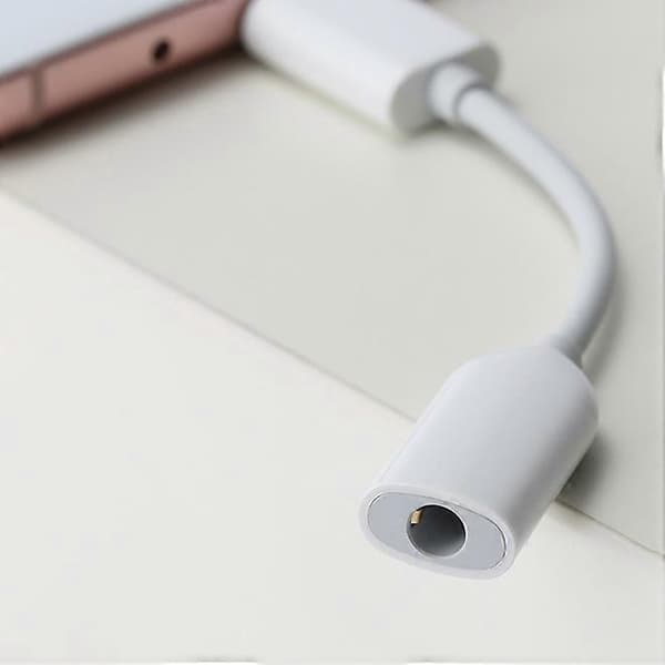 XIAOMI OEM USB Type-C til 3,5 mm lydadapterkabel - Hvit