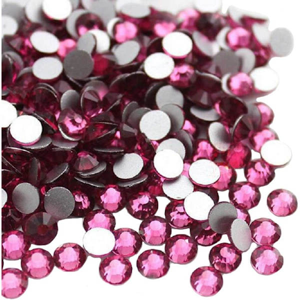 576 kpl liimaa kiinnitettävät flatback-timanttikiviä lasi-timantteja koristeita kynsikoristeisiin askartelukoristeisiin vaatteisiin kenkiin Rose 576pcs