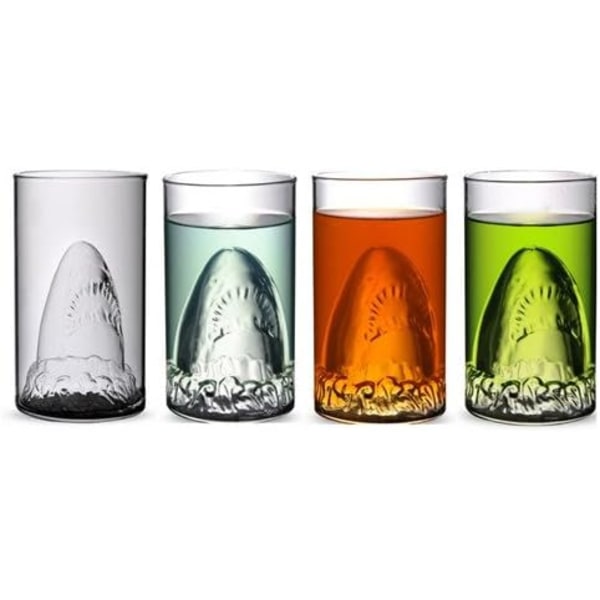 Hai-formede glass til øl, vann og vin