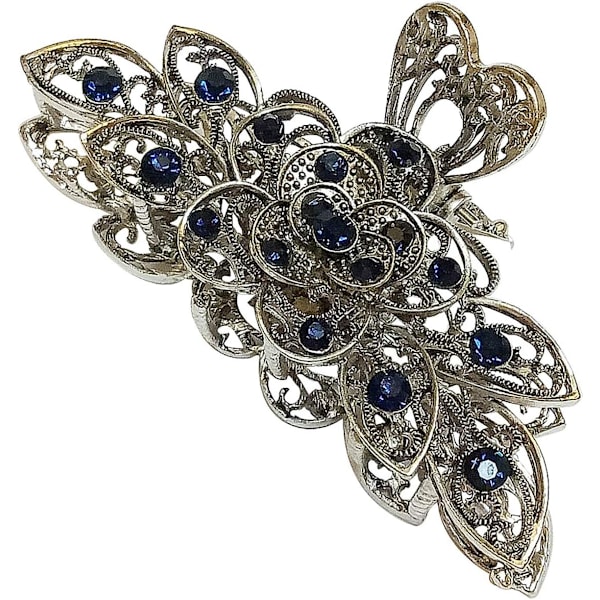 Naiset Tytöt Vintage Seos Rhinestone Suuri Koko Hiukset Leuka Klipsit Hiukset Pinni Muoti Retro Kukat Hiukset Kynsi Leike