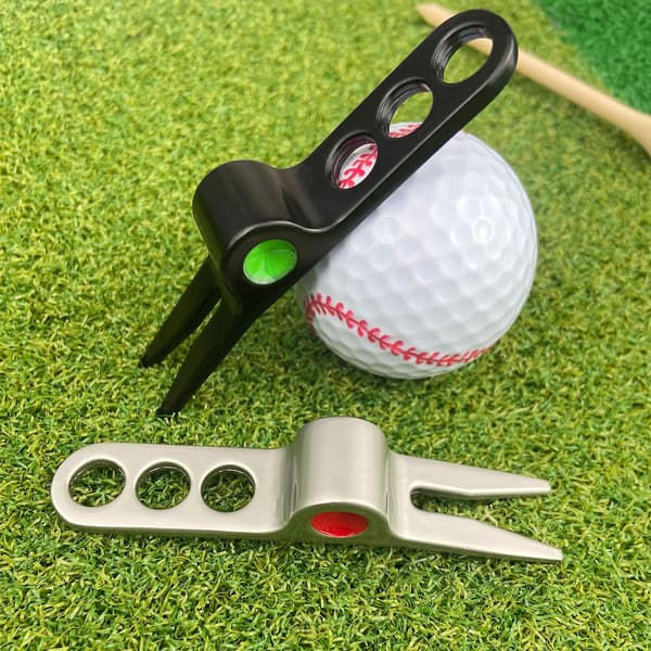 Svart golfgaffel pivotverktyg stämplad aluminium