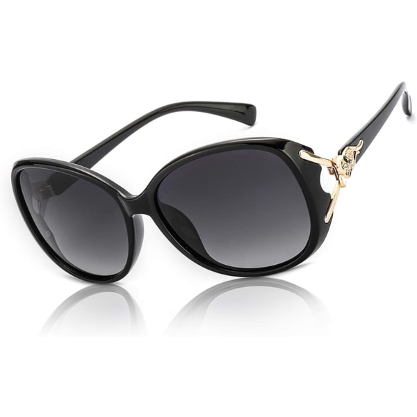Solbriller for kvinner Trendy Polariserte solbriller Oversized solbriller Dame Shades UV-beskyttelse A