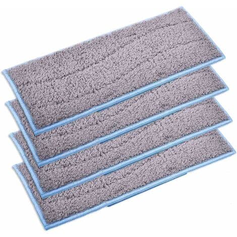 M6, sett med 4 gjenbrukbare, vaskbare mopper