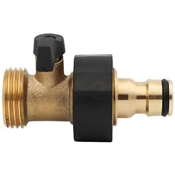 2 stk. Have Quick Connector 3/4 Tommer Messing Han Gevind Slange Dyse Hurtigkobling Adapter