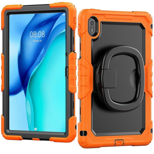For Huawei MatePad SE 11 Deksel Ring Stativ PC+Silikon Støtsikkert Nettbrettdeksel