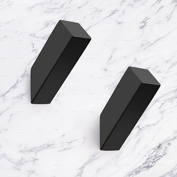 Sort håndklæde krog SUS 304 rustfrit stål moderne sort væg krog Heavy Duty Robe Hook