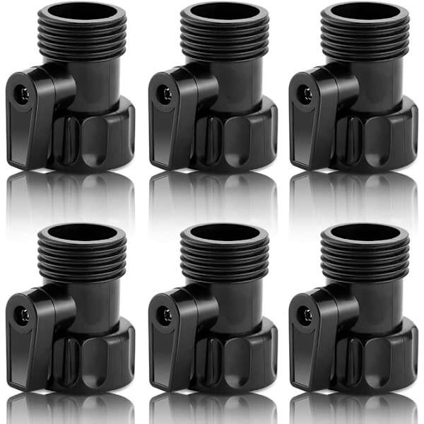 12 stk 3/4'' Plast hageslange stengeventil, Vann slange stengeventil, Stenge-kuleventil