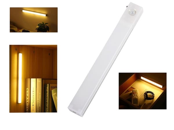 Garderobelys Bevægelsessensor / Selvklæbende LED-lys - 20 cm white