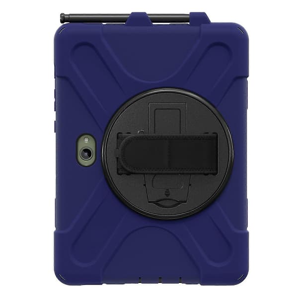 Til Samsung Galaxy Tab Active5 Pro Cover Roterende Støttefod PC+Silikone Håndrem Tablet Cover