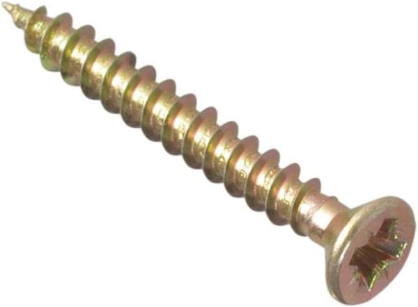 Multifunktionelle enkeltskrue | 3,5 x 35 mm | Zinkgul passiveret | Æske 200