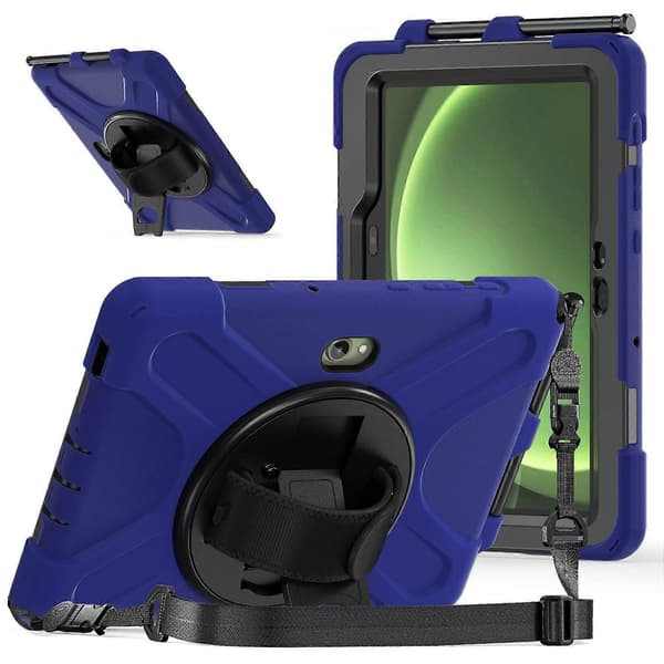För Samsung Galaxy Tab Active5 Pro Stödfodral TPU PC Silikon Tablet Skydd med Axelrem