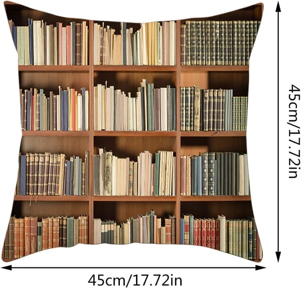 Antik böcker i biblioteksserien örngott kontor bil kuddar kuddfodral