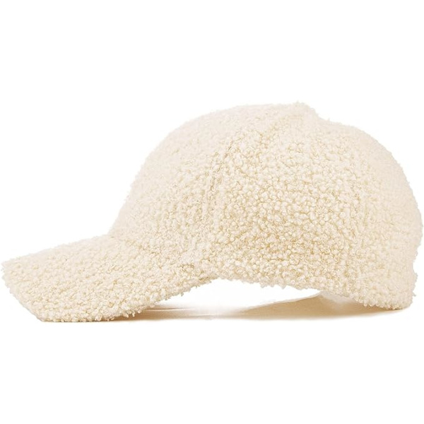 Faux Lammeuld Baseball Kasket til Mænd Kvinder - Fleece Sports Hatte Varm Vinter