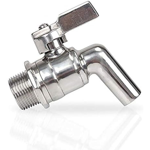 Rustfritt stål øl 1/2\" tappkran for HomeBrew fatfermenter vin øl drikke juice dispenser tapp drikkefat (1/2)