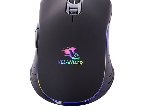 Kablet optisk computermus - YELANDAR 7D Gaming Mus - RGB