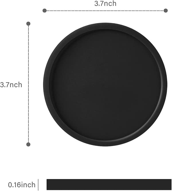Set med 4 silikonunderlägg - halkfria koppmattor
