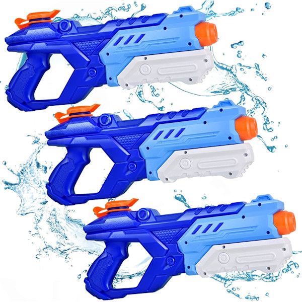 3-pack vattenpistoler för barn och vuxna - 600CC vattenpistoler Super Water Blaster Soaker Lång räckvidd Hög kapacitet Pool Strand Utomhus Vattenstrid Leksak