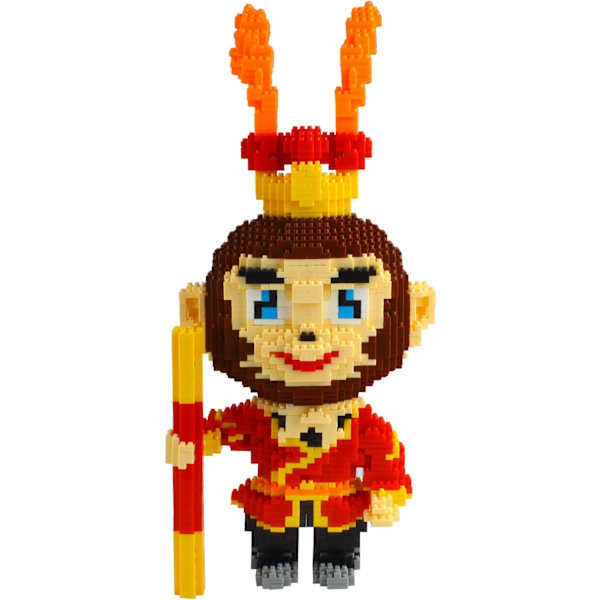 Mini Byggstenar för Husdjur - Små Byggklossar för Barn Monkey King model 4749