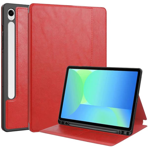 Til Samsung Galaxy Tab S10 FE/S9 FE Cover Stødsikkert Læder Auto Vågn/Sov Tablet Stand Cover