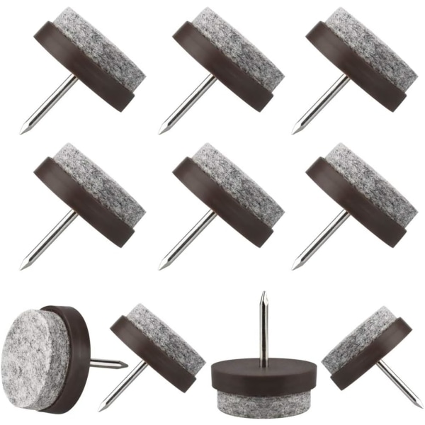 50 st möbelfiltkuddar 20 mm filtglidkuddar lövträgolvstolsglider halkfria stolsbensgolvskydd