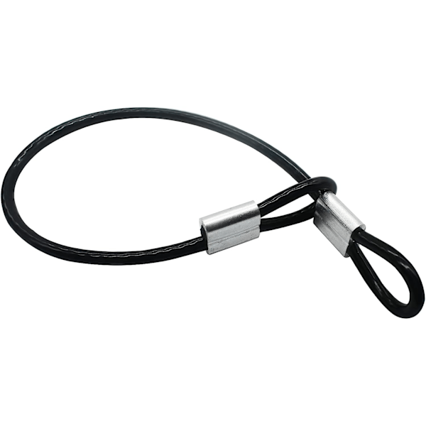 15 stk. rustfrit stålwire loops kort wire reb snorlås sikkerhedslænker