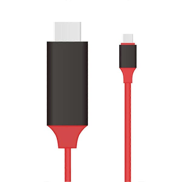 USB C till HDMI USB 3.1 Typ C Hane till HDMI Hane 4K Höghastighetskabeladapter för 2017 MacBook
