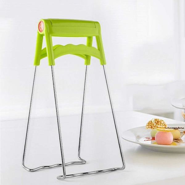 Premium Kvalitet Rustfrit Stål Hot Bowl Clip Pot Foldbar Fadholder Damper Lifter Picker Varmeisoleringsplade Tong Anti-hot Clamp Gripper