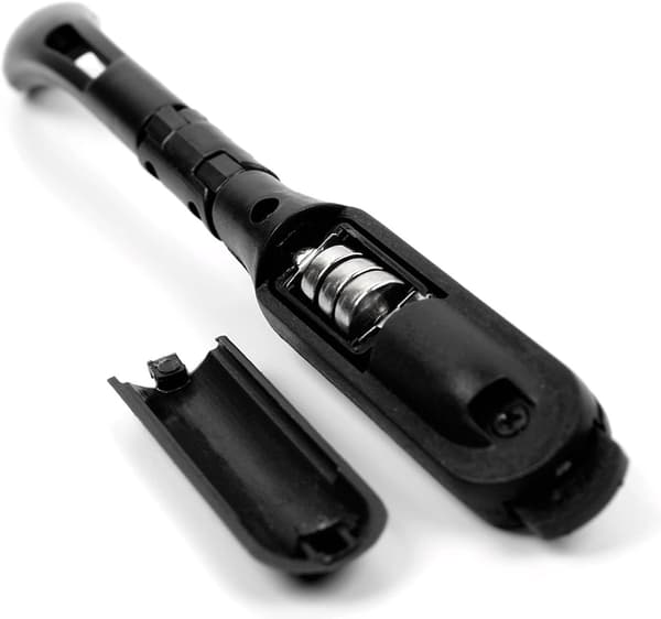 Justerbar Clip-on Boglæsningslampe med Foldbar Batteri (Sort)
