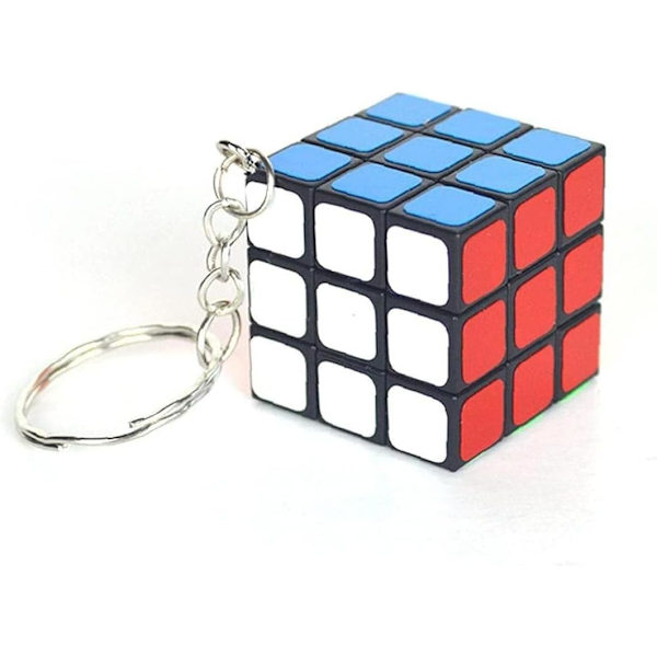 1 kpl Mini 3X3 avaimenperäkuutio avaimenperäkuutio kierrepalapelit kirkas nopeuskuutio