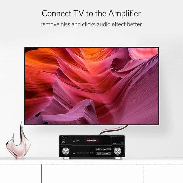 UGREEN 1m RCA-kabel 2RCA til 2 RCA Han til Han Lydkabel til Hjemmebiograf DVD TV Forstærker CD