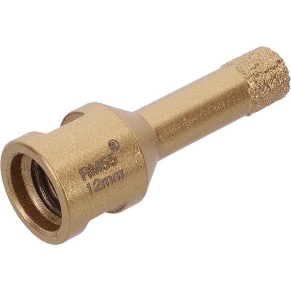 Professionell kakelborr 12 mm x M14 diamantborr vinkelslip för torrbrytning