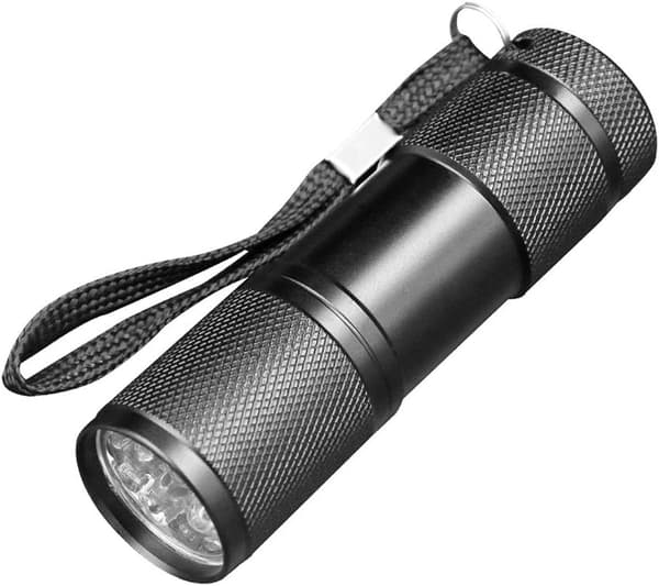 Musta valo - 9 LED UV-ultravioletti taskulamppu