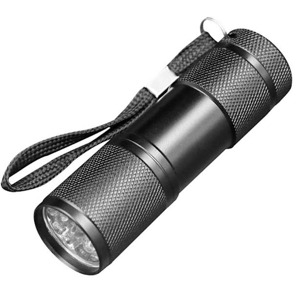 Svartljusdetektering 9 LED UV ultraviolett ficklampa ficklampa