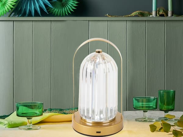 LED Krystalllampe / Bordlampe / Nattlampe - 3 Lysmoduser