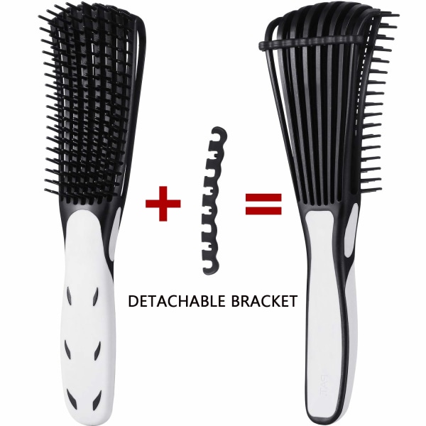 2-pack avborstningsborstar för lockigt hår, texturerat 3a till 4c lockar för vått/torrt/långt tjockt lockar, glänsande lockar exfoliator
