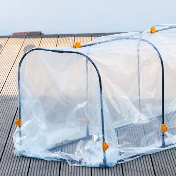 Havedrivhus - tunnel folie - 50*100*55 cm - egnet til dværgblomster, grøntsager og frugter