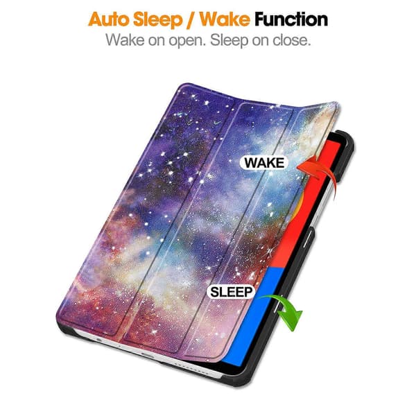 Til Xiaomi Redmi Pad SE Stand Case Mønsterprint Læder Tablet Cover