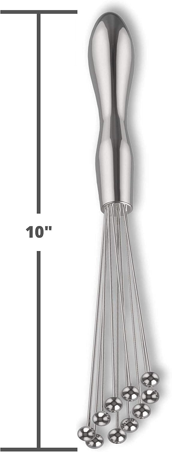 Rustfritt stål ball, visper for matlaging Blender, 10-tommers visp