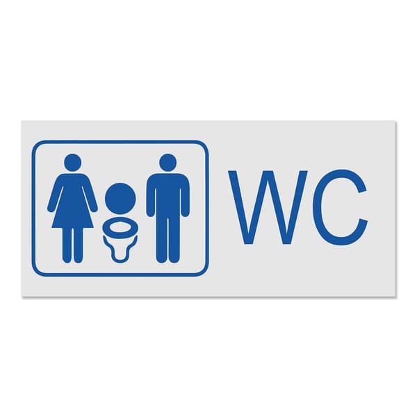 WC-kyltti / WC-kyltti - Kyltit MultiColor 14x30 - WC