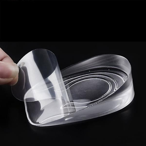 Par med silikon gel hælputer for innersåle (1cm+2cm+3cm)