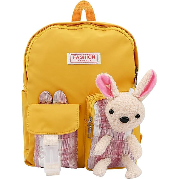 Kawaii-reppu, jossa on jäniksen tarvikkeet, suuri kapasiteetti, japanilainen reppu, Kawaii-monitaskuinen reppu, söpö Kawaii-kangas koululaukku, opiskelijan kirjakassi