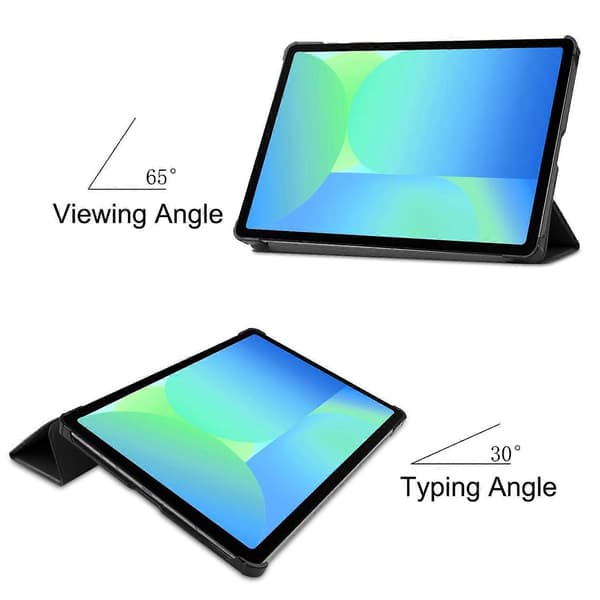 For Samsung Galaxy Tab S10 FE/S9 FE Deksel Anti-Fall Lær Stativ Tablettdeksel