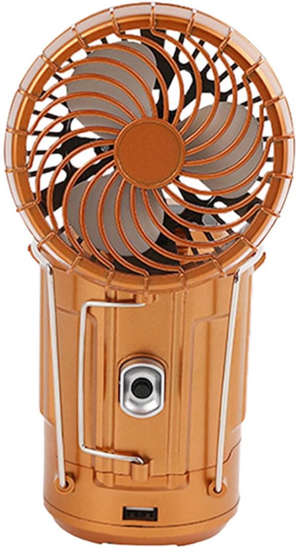 Campinglys til udendørs, kraftig lommelygte ventilator campingtelt lys med ventilator foldbar belysning