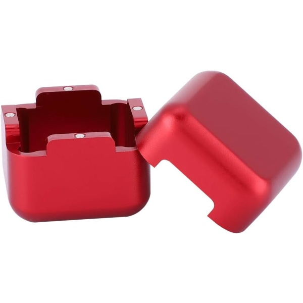 Krithållare Magnetisk Biljard Powder Box Pool Chalk Bag (röd)