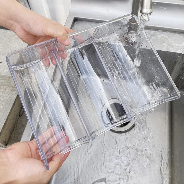 2-pack flaskhållare, stapelbar flaskhållare i plast för 6 flaskor vin eller andra drycker