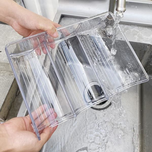 2 stk. flaskeholder, stabelbar plastikflaskeholder til 6 flasker vin eller andre drikkevarer