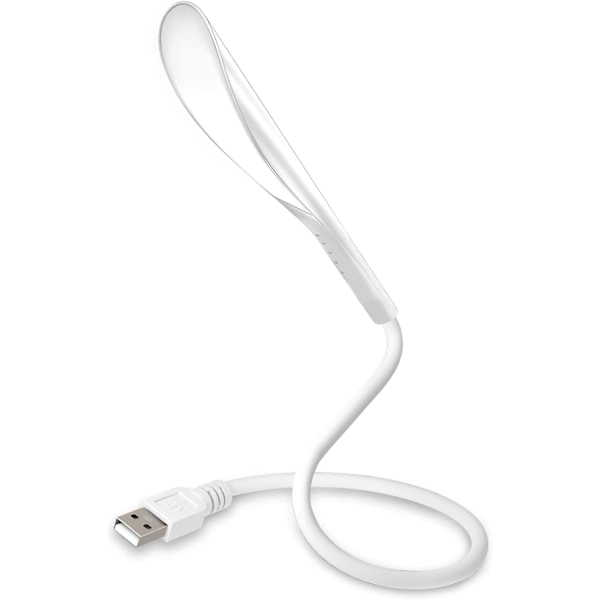 LED USB Läslampa, Beröringskänslig Strömbrytare, 3 Justerbara Ljusstyrkor, Flexibel Svanhals, för Resor, Läsning, Sovrum, Kontor Negro