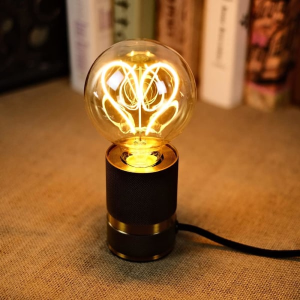 LED-lampor Vintage Lampa 4W Dimbar Antik Edison Led Glödlampa 220/240V G95 Hjärtvärme Glow (Gyllene) [Energiklass G]