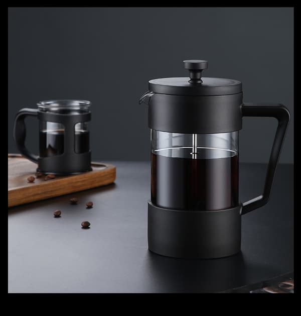 Fransk Press i Högkvalitativt Borosilikatglas - Hembryggt Kaffe & Te
